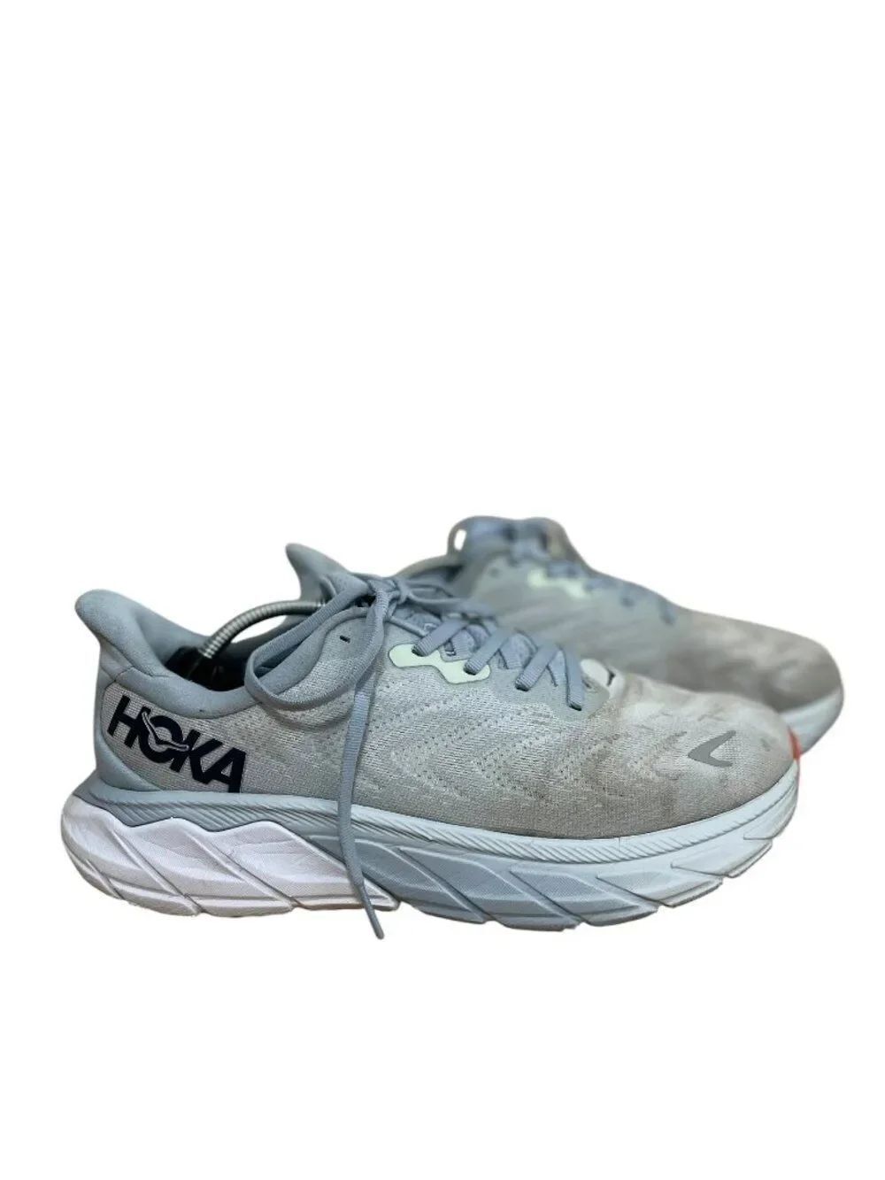 Hoka One One Arahi 6 Athletic Running Shoes Grey/Blue Fog Women's Sz 8.5D